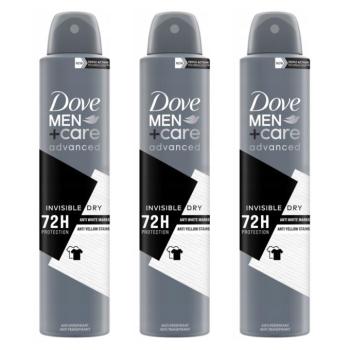 Dove Men+Care Invisible Dry férfi izzadságátló dezodor, 3x200 ml kép