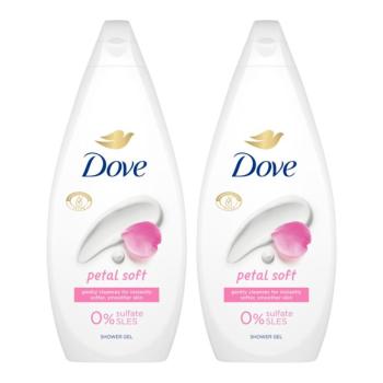 Dove Petal Soft női krémtusfürdő, 2x720 ml kép