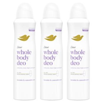 Dove Whole Body Lavender & Chamomile Dezodor 3x150ml kép