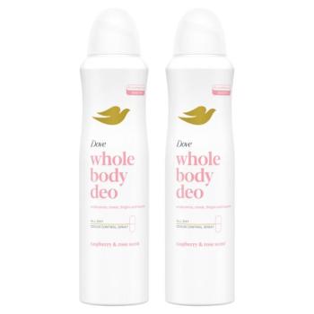 Dove Whole Body Raspberry & Rose Scent Dezodor 2x150ml kép