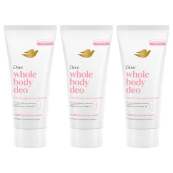 Dove Whole Body Raspberry & Rose Scent Dezodor krém 3x75ml kép