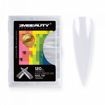 Easy Press On Nail Tip Stiletto - 120 db Tip (120db - dobozzal) kép