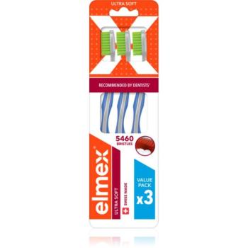Elmex Swiss Made fogkefe ultra soft Yellow + Blue + White 3 db kép