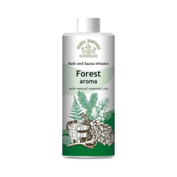 Erdei aroma fürdőhöz, szaunához és gőzfürdőhöz – 500 ml – Herbal Traditions kép