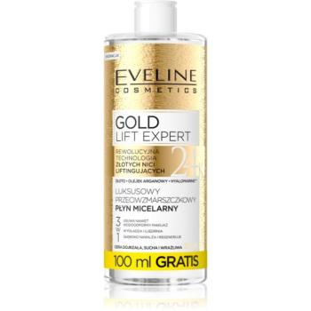 Eveline Cosmetics Gold Lift Expert tisztító micellás víz érett bőrre 500 ml kép