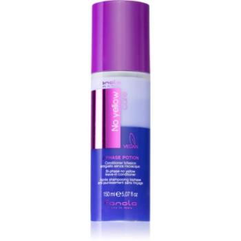 Fanola No Yellow 2 phase potion öblítés nélküli kondicionáló a szőke és melírozott hajra 150 ml kép