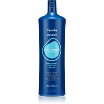Fanola Wonder No Orange Shampoo sampon semlegesíti a narancssárgás árnyalatokat 1000 ml kép
