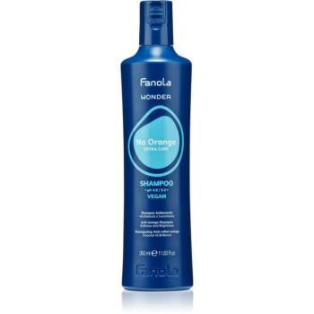 Fanola Wonder No Orange Shampoo sampon semlegesíti a narancssárgás árnyalatokat 350 ml kép
