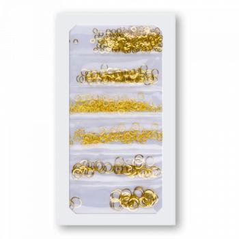 Fém díszítő keret mix - Gold (szett) kép