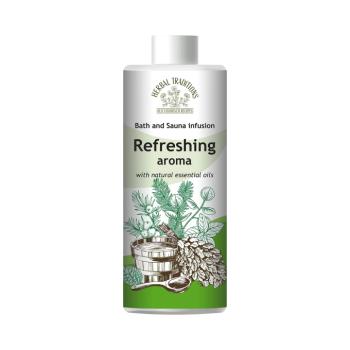 Frissítő aroma fürdőhöz, szaunához és gőzfürdőhöz – 500 ml – Herbal Traditions kép