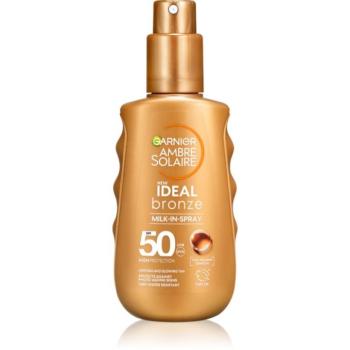 Garnier Ambre Solaire Ideal Bronze Naptej spray formában testre SPF 50 150 ml kép