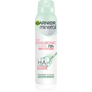 Garnier Mineral Hyaluronic Care izzadásgátló spray az érzékeny bőrre 150 ml kép