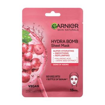 GARNIER Skin Naturals Hydra Bomb Sheet Mask Grape Seed Extract, 28g kép