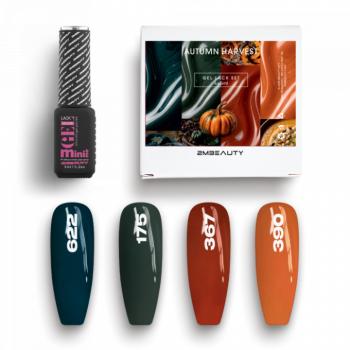 Gel Lack - Autumn Harvest Set - HEMA Mentes (4 x 5 ml) kép