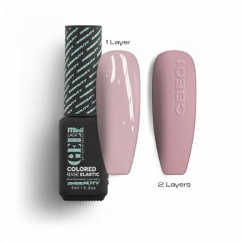 Gel Lack - Colored Base Elastic CBE01 - HEMA Mentes (5ml - mini me) kép