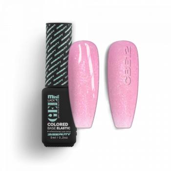 Gel Lack - Colored Base Elastic Shimmer CBE12 - HEMA Mentes (5ml - mini me) kép