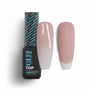 Gel Lack Fedő - Top Coat Milky White - HEMA Mentes (5ml - mini me) kép