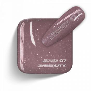 Gel Lack - Glimmering Rubber Base 07 - HEMA Mentes (13 ml) kép