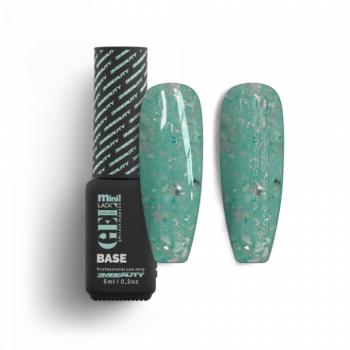 Gel Lack - Milky Rubber Base With Flakes 08 - HEMA Mentes (5ml - mini me) kép