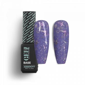 Gel Lack - Milky Rubber Base With Flakes 10 - HEMA Mentes (5ml - mini me) kép