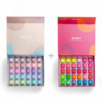 Gel Lack Szett - Collection 1-2 - Spring Pastel and Summer Neon - 2x30db (szett) kép