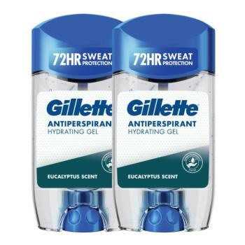 Gillette Eucalyptus Scent Izzadásgátló Hidratáló Gél Férfiaknak 2x70ml kép