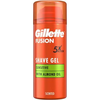 GILLETTE Fusion Shave Gel Sensitive with Almond oil 75 ml kép