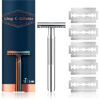 Gillette King C. Double Edge borotva + cserepenge 5 db kép