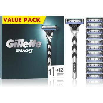 Gillette Mach3 borotva + tartalék pengék 12 db kép