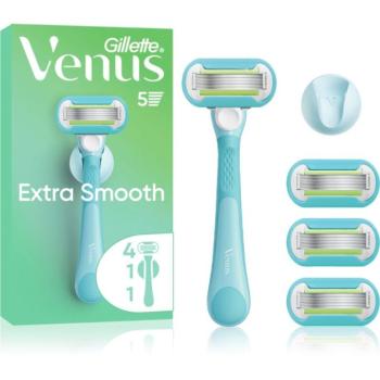 Gillette Venus Extra Smooth női borotva tartóval a zuhanyozáshoz + cserepenge 4 db kép