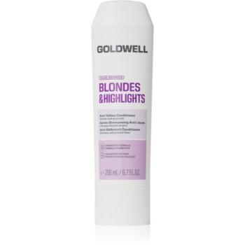 Goldwell Dualsenses Blondes & Highlights Anti-Yellow Conditioner kondicionáló semlegesíti a sárgás tónusokat 200 ml kép