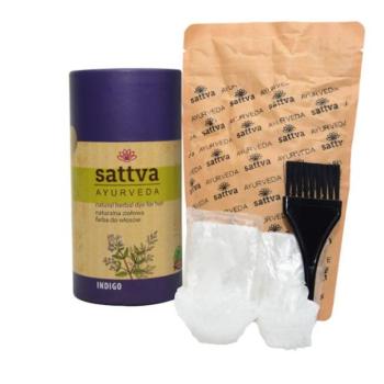 Henna - Természetes növényi hajfesték - indigó 150g - Sattva Ayurveda kép