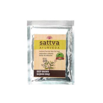 Henna - Természetes növényi hajfesték - mélybarna 10g - Sattva Ayurveda kép
