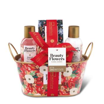 IDC Institute - Scented Flowers Tin Box  Ajándékkészlet nőknek kép