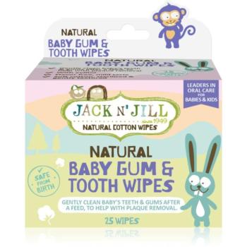 Jack N’ Jill Natural nedves törlőkendők a fogak és a fogíny védelmére 25 db kép