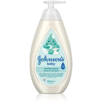 Johnson's® Comfort Touch gyermek tisztító gél és sampon 2 az 1-ben gyermekeknek 500 ml kép
