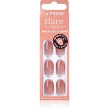 KISS imPRESS Bare but Better műköröm öntapadós 30 db kép