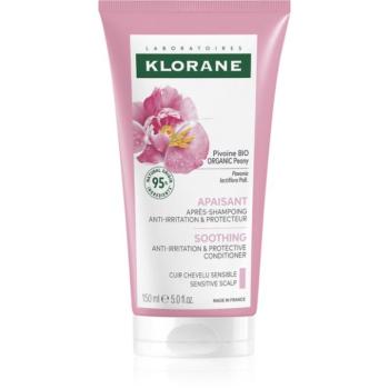 Klorane Peony Soothing Sensitive Hair Scalp Conditioner hajbalzsam érzékeny fejbőrre 150 ml kép