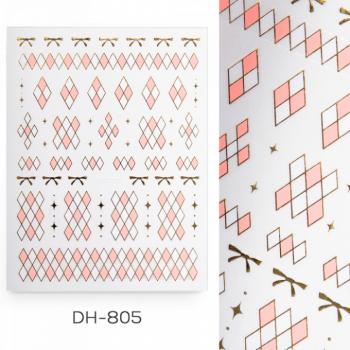 Köröm Matrica DH-805 (Pink-White) () kép