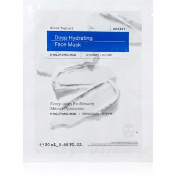 Korres Greek Yoghurt Hydration Recharge Sheet Mask mélyhidratáló és tápláló arcmaszk 20 ml kép