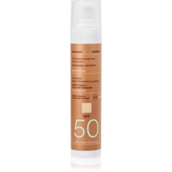 Korres Red Grape Tinted Daily Sunscreen színező napozókrém egységesíti a bőrszín tónusait SPF 50 50 ml kép