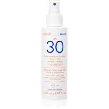 Korres Yoghurt Sunscreen napozótej spray -ben arcra és testre 150 ml kép
