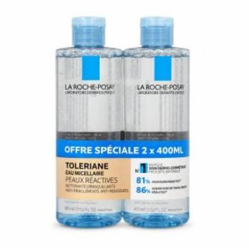La Roche-Posay Toleriane tisztító micellás víz Eau Micellaire 2 x 400 ml kép