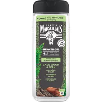Le Petit Marseillais Cade Wood & Fern tusfürdő gél 4 in 1 uraknak 400 ml kép