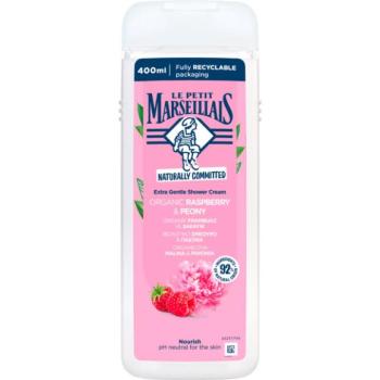 Le Petit Marseillais Raspberry BIO & Peony krémes tusoló gél 400 ml kép