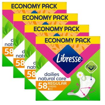 Libresse Dailies Natural Care Tisztasági betét 4x58db kép