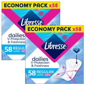 Libresse Dailies Regular Deo illatosított Tisztasági betét 2x58db kép