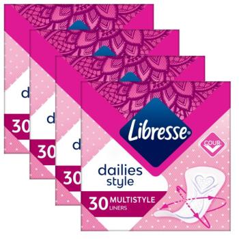 Libresse Dailies Style Multistyle Tisztasági betét 4x30db kép