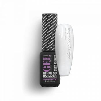 Liquid Polygel BIAB - Mellow Milky White - HEMA Mentes Ecsetes Építőzselé (5ml - mini me) kép