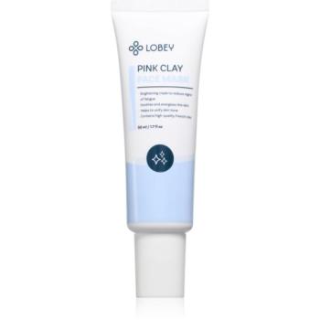 Lobey Pink Clay élénkítő maszk egységesíti a bőrszín tónusait 50 ml kép